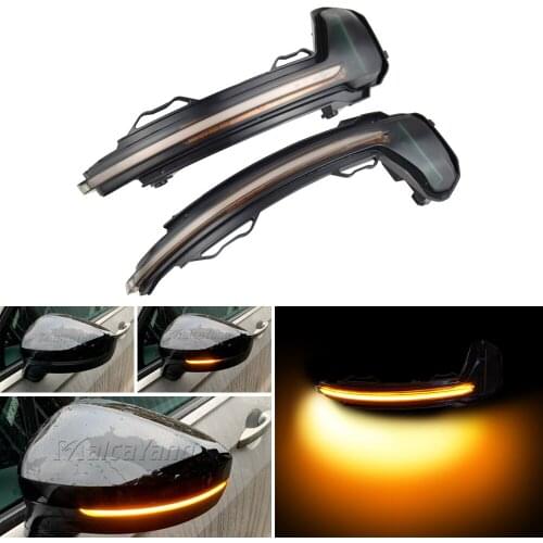 For Volkswagen VW Tiguan MK2 II R 5N 2017 2018 Dynamic Side Rearview Mirror Sequential Turn Signal Light Repeater Blinker Lamp