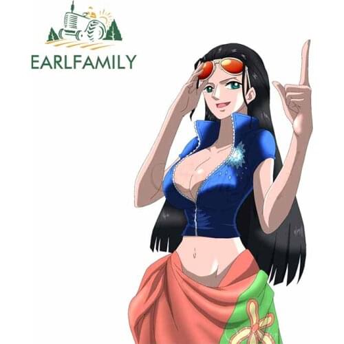 EARLFAMILY 13cm x 8cm For Anime Car Stickers Vinyl Material Decal Body For Car Surfboard Personality Sunscreen Occlusion Scratch