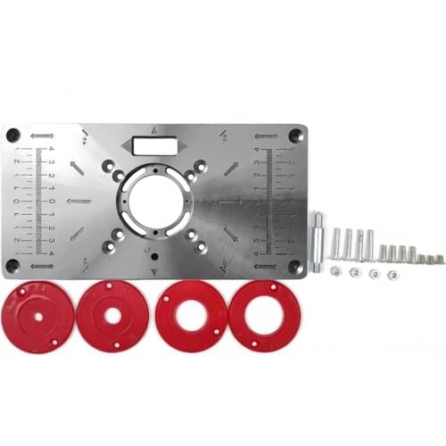 Router Table Insert Plate Woodworking Benches Table Saw For Multifunctional Wood Plate Machine Engraving 4 Rings Tool
