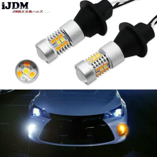 IJDM 7440 LED T20 LED CANBUS LED Daytime Running Lights/Turn Signal Lights LED For 2015-up Toyota Camry LE SE or Special Edition