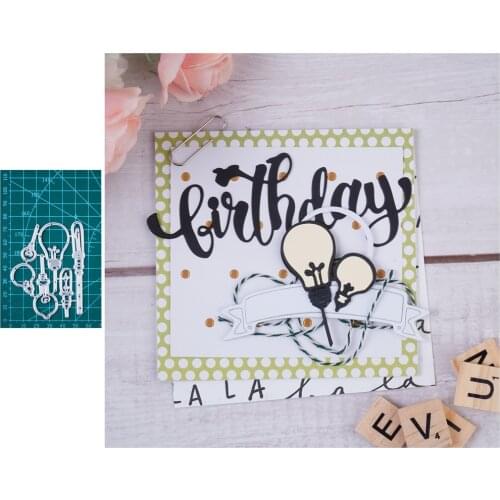 InLoveArts Craft Light Bulb Metal Cutting Dies Cut Mold Decoration Scrapbook Paper Craft Knife Mould Blade Punch Stencils Dies