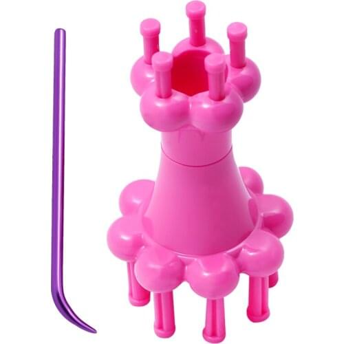 Lmzay Double-head knitting Tool French Yarn Wool Rope knitting Sweater Rope Woven Knitting Loom Machine With Crochet Hook