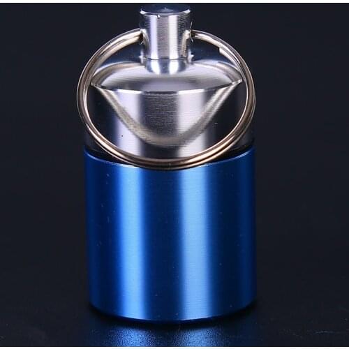 Pocket Pill Box Container Mini Portable Aluminium Pill Case Carry Bottle Case Hearing Protection Earplugs Box Keychain Outdoor