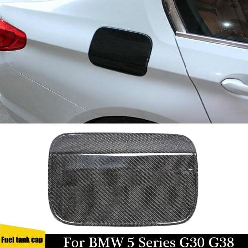 Carbon Fiber Fuel Cap Cover for BMW 5 Series G30 G38 2017-2019 Gas Oil Tank Accessories