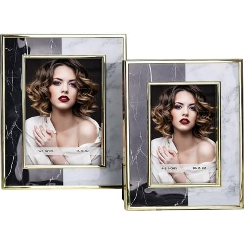 Light luxury Metal Picture Holders with kirsite Frame Ideal For Home Decor, Gifts or Model Room MPF082