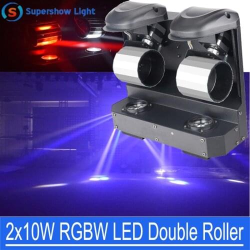 Best Selling Professional 2x10W RGBW 4in1 Color LED Double Roller Fashion Stage Show Effect Light