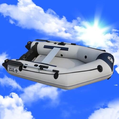 Solarmarine 3 Person 230cm Air Mat Deck Inflatable PVC Speed Boat Surfing Sightseeing Drifting Patrol Hovercraft Folding Kayak