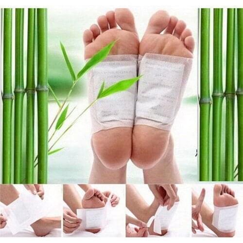 2 pieces of herbal slimming feet stickers detox paste foot stickers to remove toxins feet to help sleep skin care pads