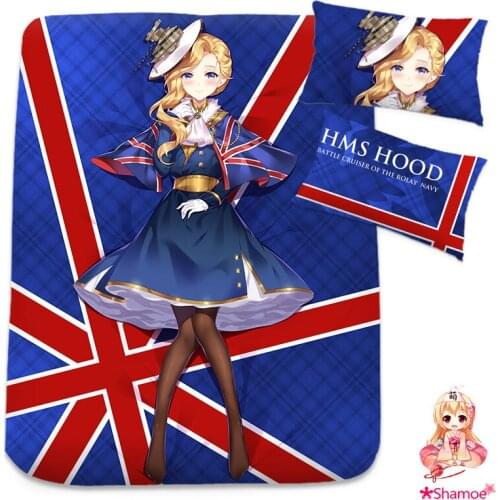 Anime Cartoon Cosplay Azur Lane Hood Mattress Cover Fitted Sheet Fitted cover bedspread counterpane