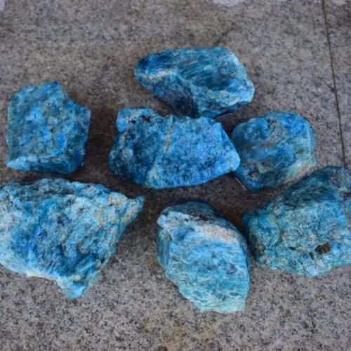 1000g natural blue apatite crystal mineral specimen, blue apatite crystal irregularly arranged in stone, home decoration