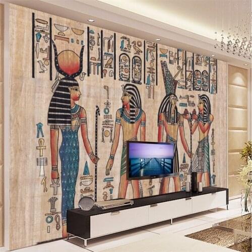Beibehang wallpapers home decor Photo background wallpaper Ancient Egyptian civilization Mayan elders hotel large wall art mural