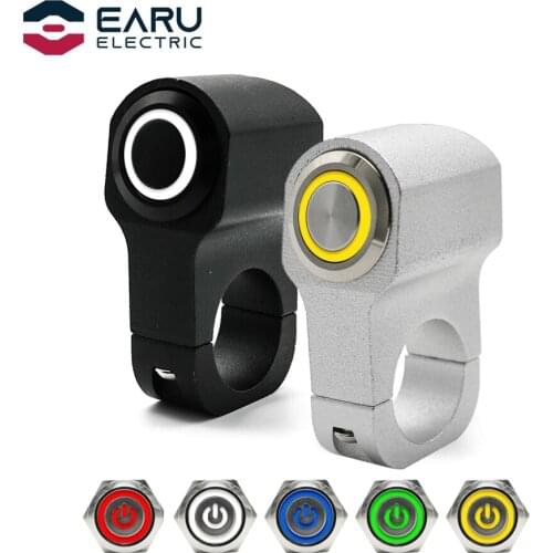 Motorcycle Handlebar Headlight Switch Handlebar Fog Light Motorbike Horn Push turn signal Button 25mm Aluminium oxide Switch
