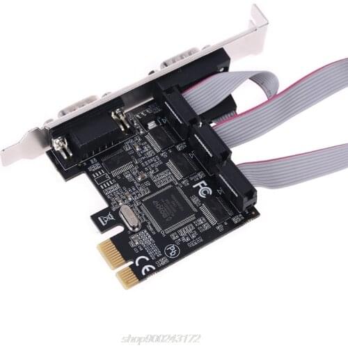 TXB071 PCI Express Add on Card 4 Ports Serial Riser Cards Multi RS232 DB9 COM PCIe Expansion Adapter A28 21 Dropship