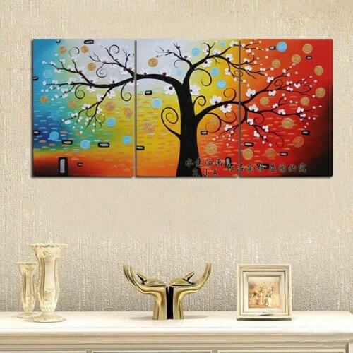 MODERN ABSTACT OIL PAINTING 100%PAINTED BY HAND fourtune tree canvas art home decoration wall art