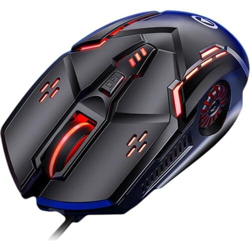 7Colors Breathing Light RGB game USB Wired Mouse Silent/Sound 6-Buttons 3200DPI Adjustable Light 3D Gaming Mouse for PC laptop
