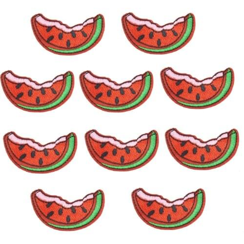10PCS watermelon patches for clothing iron on patch applique embroidered iron-on patch for clothing stickers for badge clothes