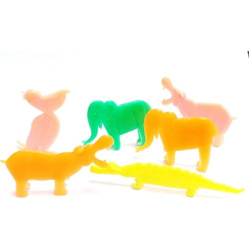 12 PC Mini Plastic animal Figure 5 Style Boy Fight Kids Gift Novelty Prize Pinata Bag Filler Loot Gag Birthday Party Favours