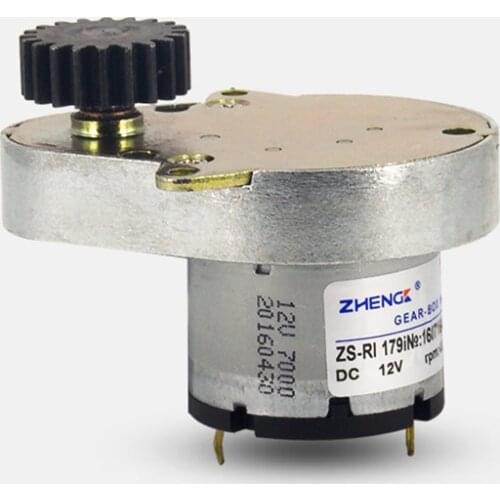 12V ZS-RI179I dc gear motor 30 rpm worm motor ZS-RI DC MOTOR use for Medical equipment/Safe/Counter/searchlight/DIY MODELS