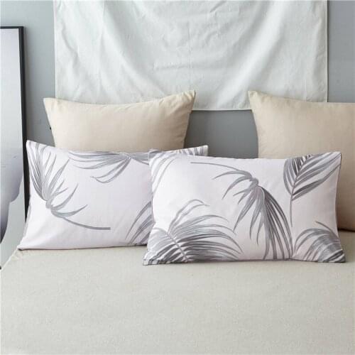 2pcs Pillow Cases Nordic Decoration Throw Pillow Cover Bedding Pillowcase Brushed Printed Pocket Pillowcase A Pair Pillowcases