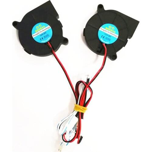 3D printer DIY accessories fan blower fan 5015 50X50x15mm 12V 1 the root wire is divided into 2 roots
