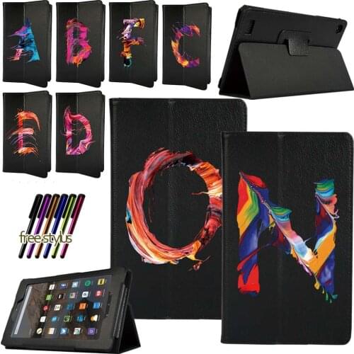 Tablet Case for Amazon Fire 7 (5th/7th/9th)/HD 10 (5th/7th/9th)/HD 8 (6th/7th/8th) Drop Resistance Protective Case +Free Stylus