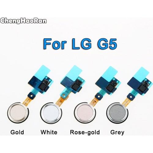ChengHaoRan Gold Grey White Home Button Fingerprint Sensor Power Flex Cable Ribbon for LG G5 H820 H830 H840 H848 H850