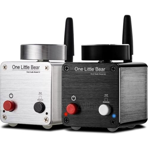 50W*2 digital power amplifier with Bluetooth function, with power supply and audio cable, suitable for most home speakers