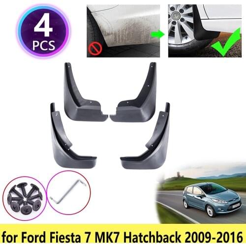 For Ford Fiesta 7 MK7 Hatchback 2009 2010 2011 2012 2013 2014 2015 2016 Mudguards Mudflap Fender Mud Guards Splash Accessories