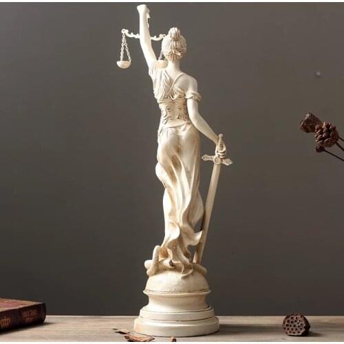 THEMIS GODDESS JUSTICE GREEK MYTHOLOGY GODDESS VICTORY LIBRA RETRO DECORATIVE RESIN CRAFTS STATUES DECORATION SCULPTURE
