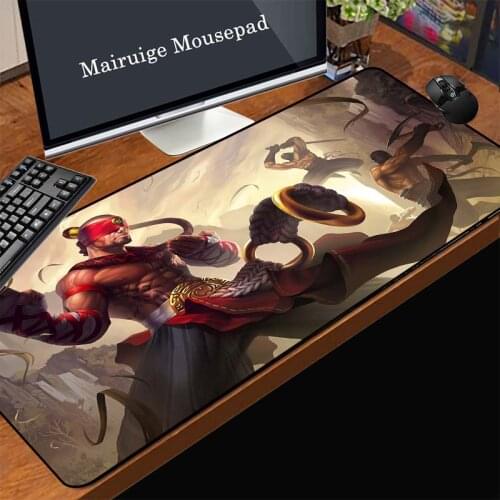 Mairuige Cheap Mousepad Promotion In League of Legends Large Gaming Keyboard Pad LEE SIN Skin Pattern Design Office Computer Mat