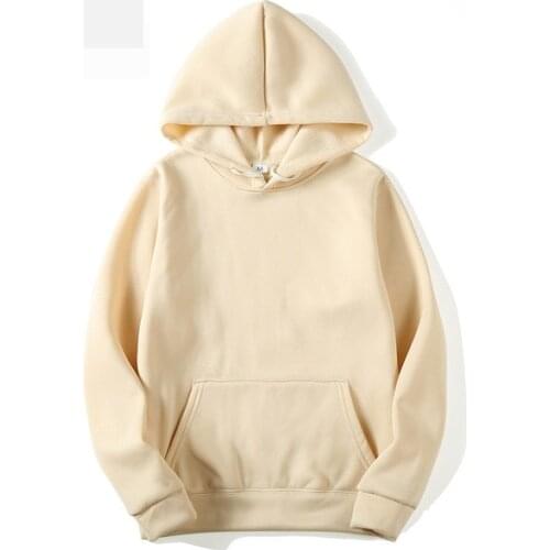 New Autumn Winter Men 's Plus Size Pullover Long Sleeve Hoodie Fashion Casual Solid Color Hoodie Male Korean Style Sweatshirt