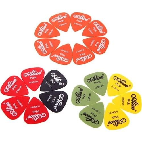 Professional Guitar Picks Guitar Plectrum Alice AP-P 20pcs 0.58mm Smooth ABS Guitar Parts & Accessories