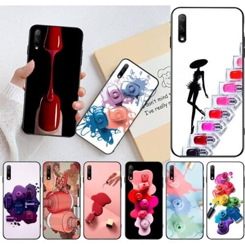Multicolored Nail Polish Bottle Art Phone Case For Huawei Nova 6se 7 7pro 7se honor 7A 8A 7C Prime2019
