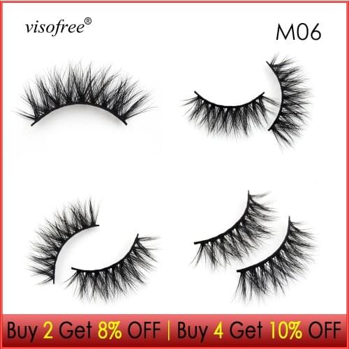 Visofree Eyelashes 3D Mink Lashes Thick lashes Beautiful Mink Eyelashes Full Strip lashes Natural Long False Eyelashes Beauty