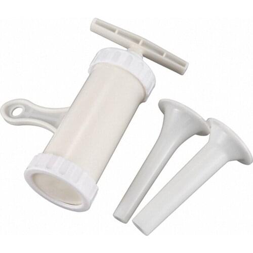 Manual Sausage Maker Meat Stuffer Filler Hand Operated Salami Maker Funnel Hand Tools (Sausage Stuffer Barrel)