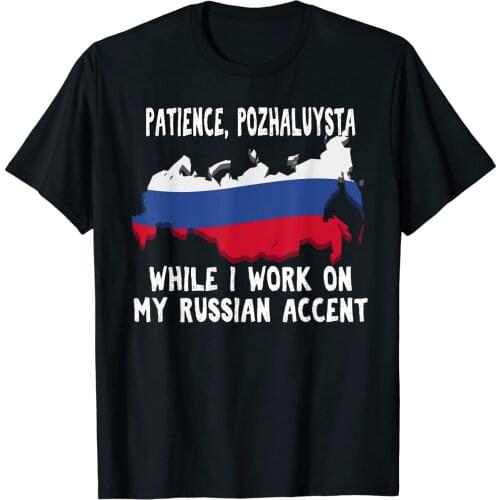 Russa Language Speaking, Russian Accent Gift Mens T-Shirt. Summer Cotton Short Sleeve O-Neck Unisex T Shirt New S-3XL