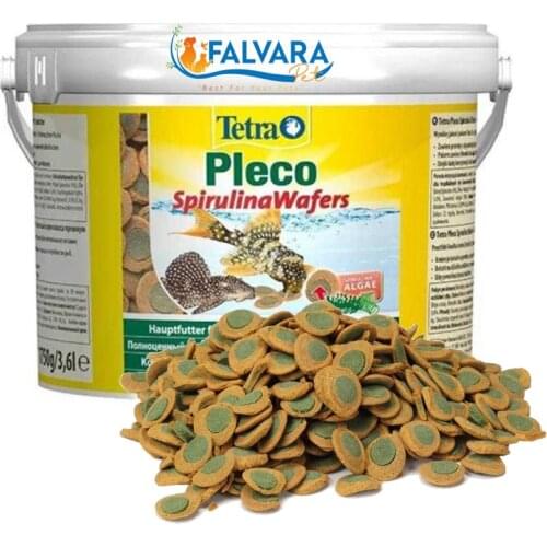1750 Gram Tetra Pleco Spirulina Wafers Bucket All Ornamental fish For 1. Grade Algae Contain Pelletized Feed Expiry Date 06/2023