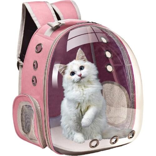 Cat Carrier Bags Breathable Pet Carriers Small Dog Cat Backpack Travel Space Capsule Cage Pet Transport Bag For Carrying Cats