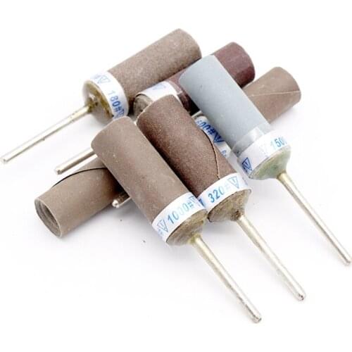 URANN 10pcs Wet&Dry Sandpaper Bar Jade Agate Mirror Polishing Woodworking Root Carving Mold Polish Electric Grinder Accessories