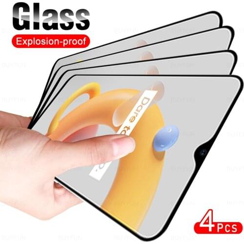 4Pcs Full Cover Phone Tempered Glass Screen Protector For OPPO Realme C11 2021 Protective Glas Film For Realmy Realmi C 11 6.52"