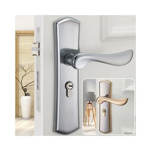 Interior door locks Double Security Entry Mortise house door Lock Set stainless steel gate locks safe handle keylock