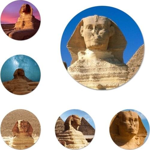 58mm sphinx of giza Icons Pins Badge Decoration Brooches Metal Badges For Clothes Backpack Decoration