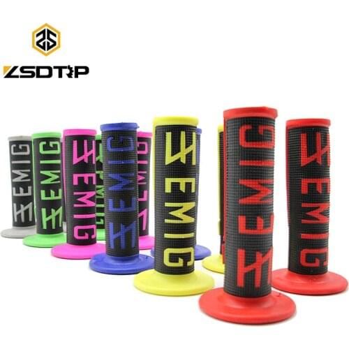 ZSDTRP 7 Color Rubber Motorcycle Hand Grips Handlebar 7/8" 22mm Bar End Clubman For Honda Kawasaki Suzuki Yamaha