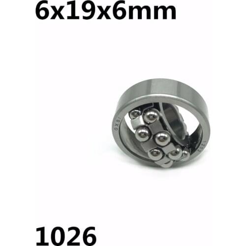 1pcs 1026 6x19x6 mm Double Row Self-aligning ball bearing High quality