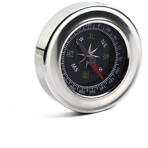 1pcs Portable Stainless Steel Lightweight Emergency Compass Outdoor Survival Compass Tool Navigation Wild Tool Mini Compass