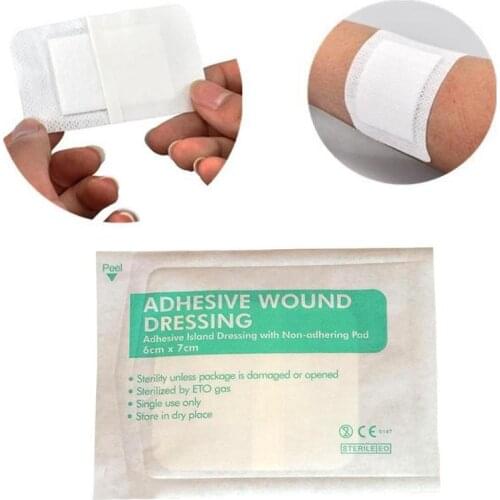 10PC Large Size Medical Band-Aids First Aid Adhesive Hemostasis Plaster Disposable Waterproof Breathable Wound Care Accessories