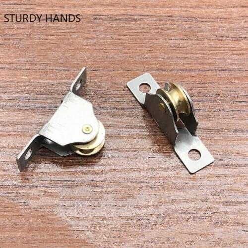 10 Pcs/lot Stainless Steel Door and Window Roller Wardrobe Cabinet Wheel Track Mute Pulley Furniture Hardware Accessories
