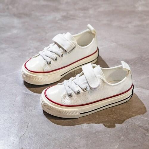 2021 Ins New Children Canvas Shoes Bys Girls Basic Sneakers Children Fashion Shoes Size 24-37 Sneakers