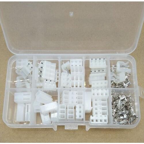 25 sets 2p 3p 4 pin CH 3.96mm Pitch Terminal Housing Pin Header terminal Connector with box connector