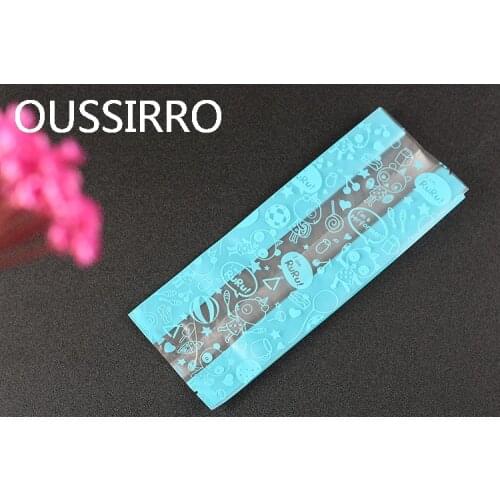 25Pcs Cute Diy Biscuit Cookies Candy Bread Baking Gift Packaging Bags For Jewelry Cake Tea Translucent Frosted Flat Sealing Bag